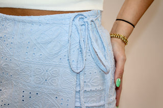 Eyelet Elegance Skort