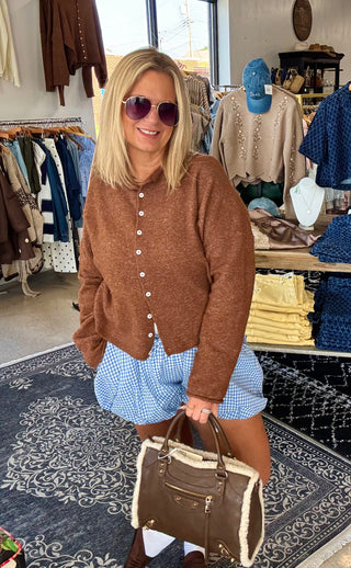 Abby Rose Brown Piper Cardigan