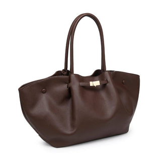 Kaia Chocolate Brown Oversized Tote Bag