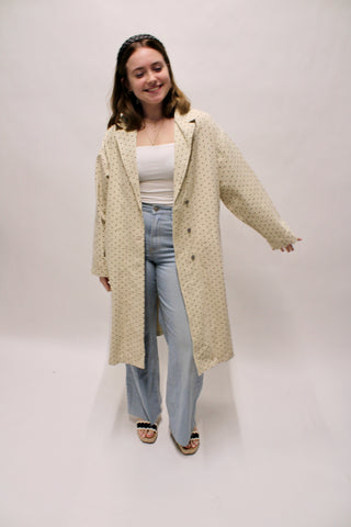 City Girl Polka Dot Trench