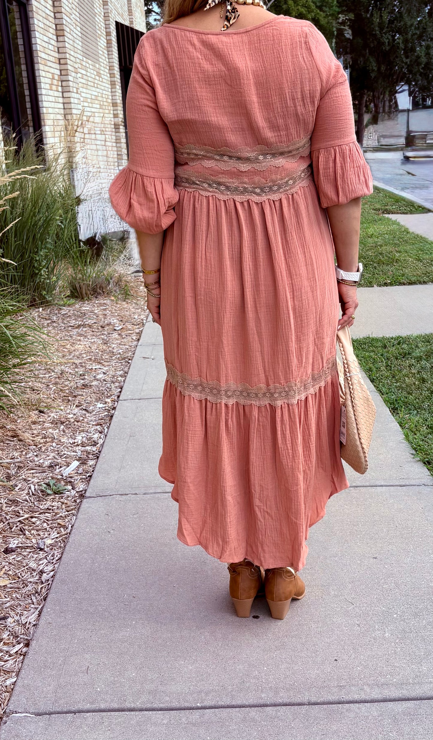 Brenen Boho High-Low Dress