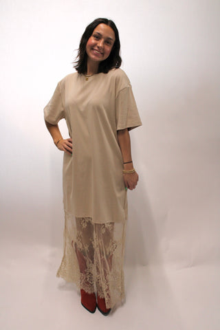 Chloe Casual Chic Lace Maxi Dress