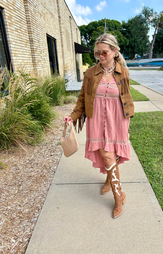 Brenen Boho High-Low Dress
