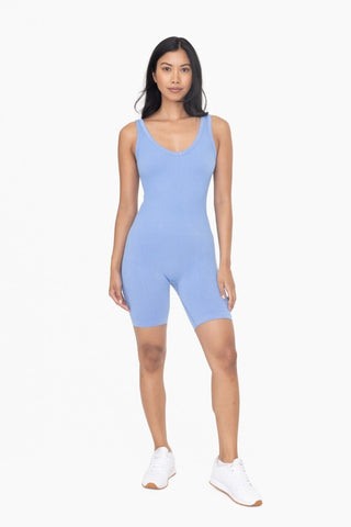 Ribbed Seamless Shortsie Romper