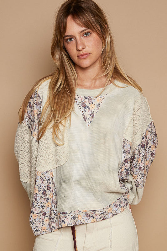 Floral Thermal Knit Top