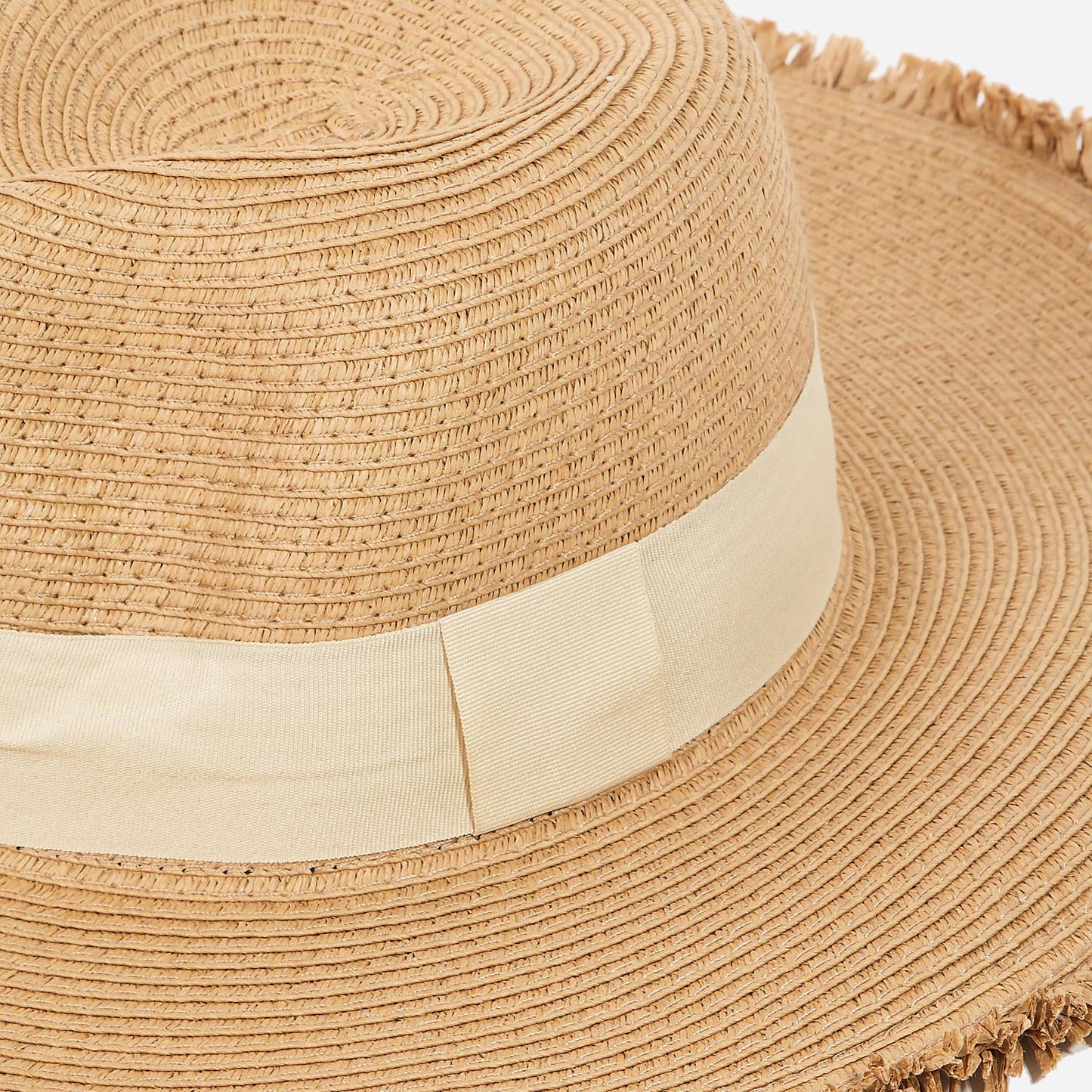 Straw Weave Floppy Brim Sun Hat