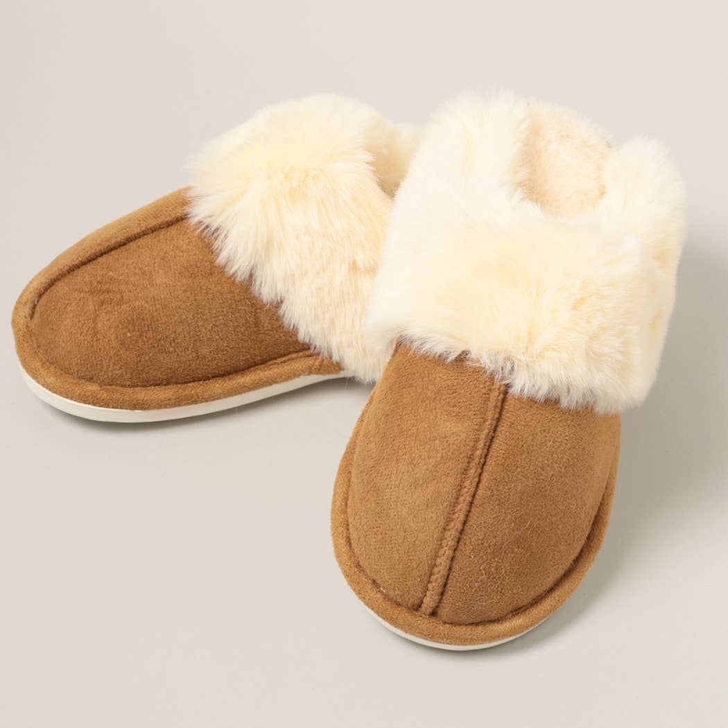 Faux Fur Lined Slippers