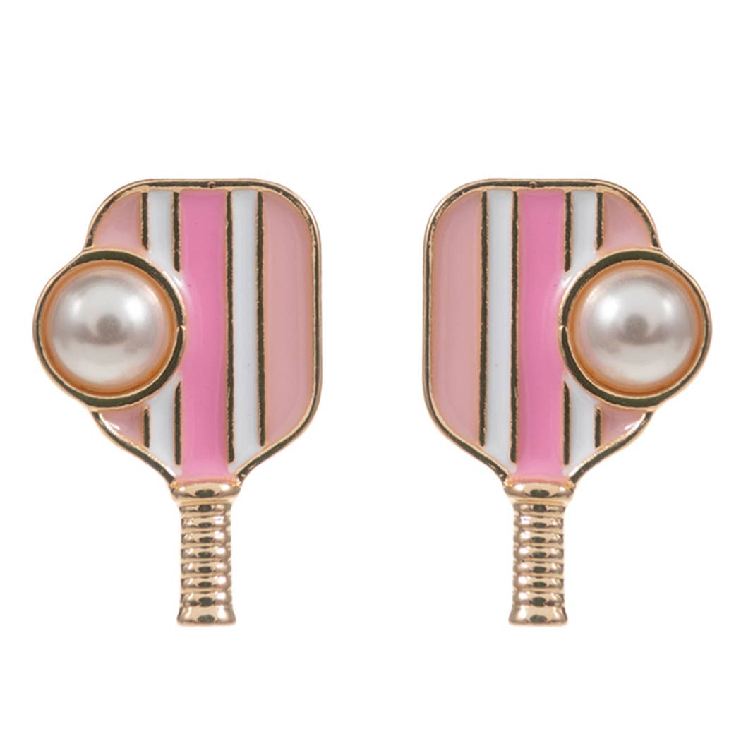 Pickleball Pearl Earrings