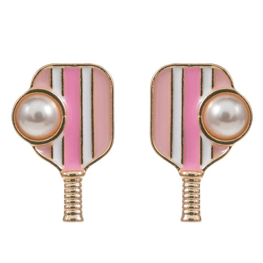 Pickleball Pearl Earrings