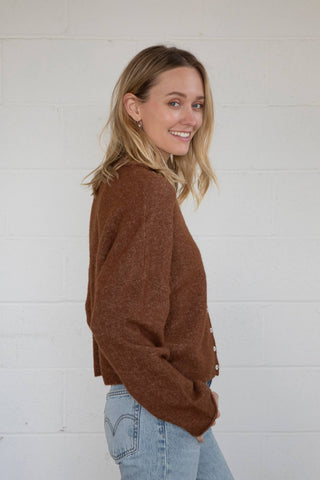 Abby Rose Brown Piper Cardigan