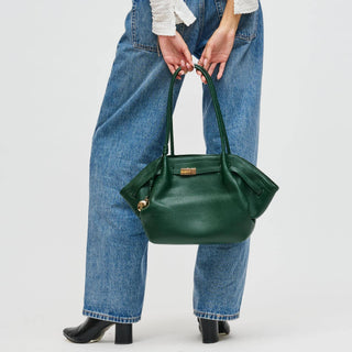 Monroe Forest Green Satchel Bag