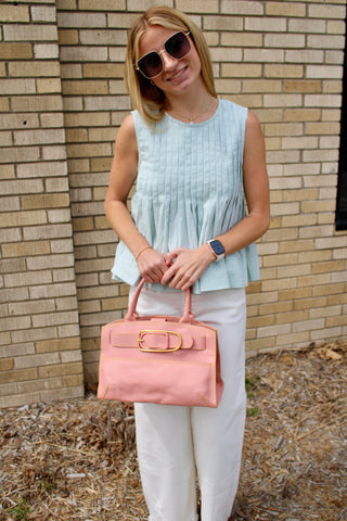Sophia Pleated Peplum Tank