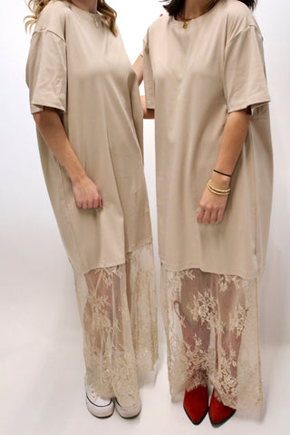 Chloe Casual Chic Lace Maxi Dress