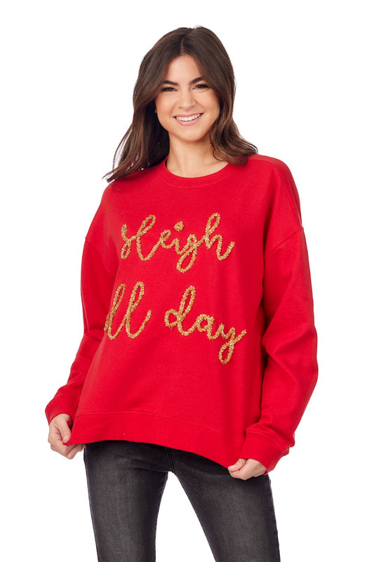 red Sleigh All Day sweatshirt