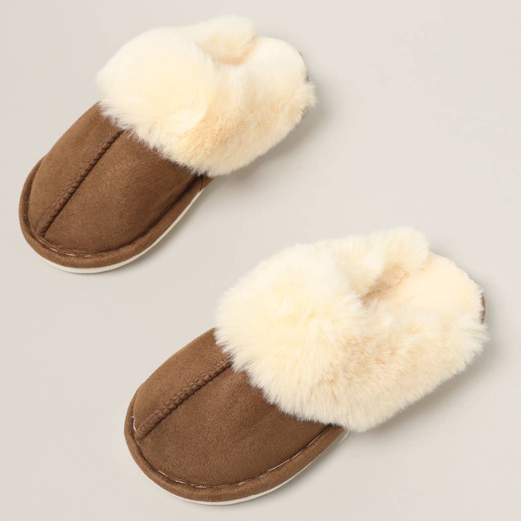 Faux Fur Lined Slippers