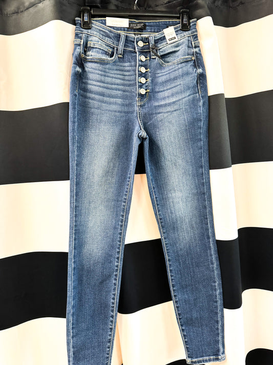 Judy Blue Hi-Rise Button Fly Skinny Jeans