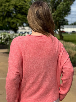 Abby Rose Peach Piper Cardigan