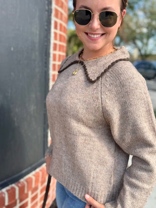 Charlee Stitched Collar Sweater