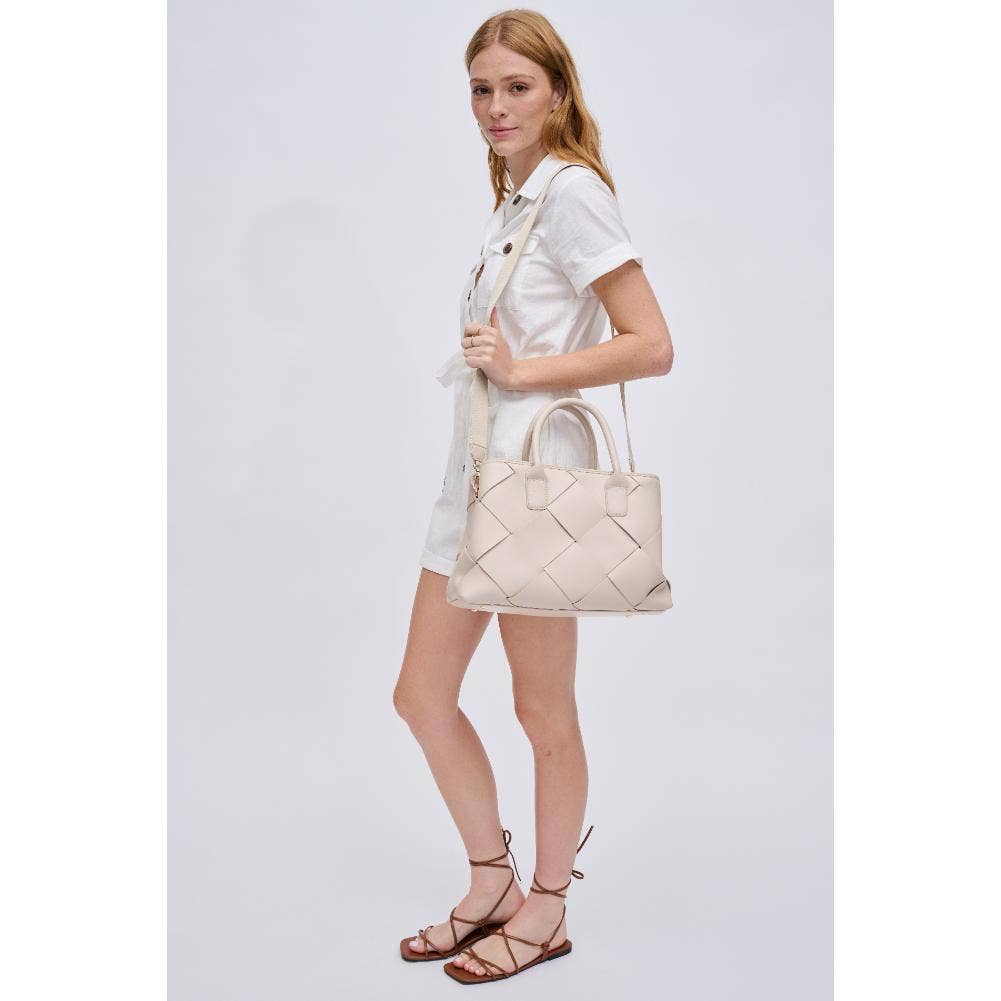 Phoebe Woven Multi Compartment Satchel