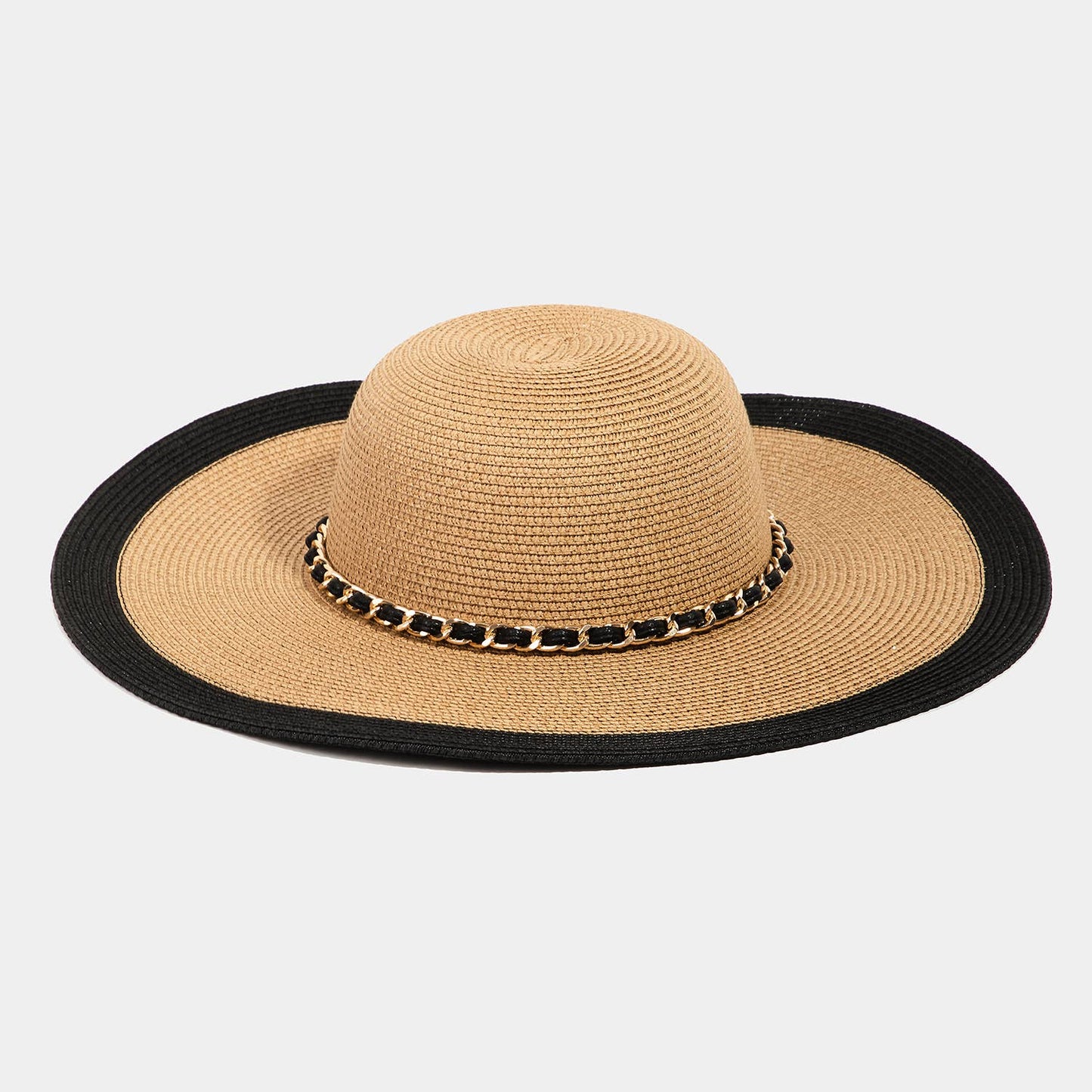 Braided Chain Band Strap Beach Sun Hat