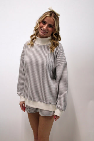 The Hazel Mock Neck Sweatshirt