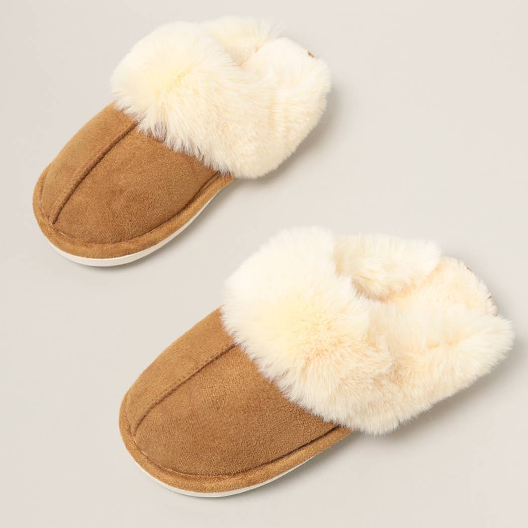 Faux Fur Lined Slippers