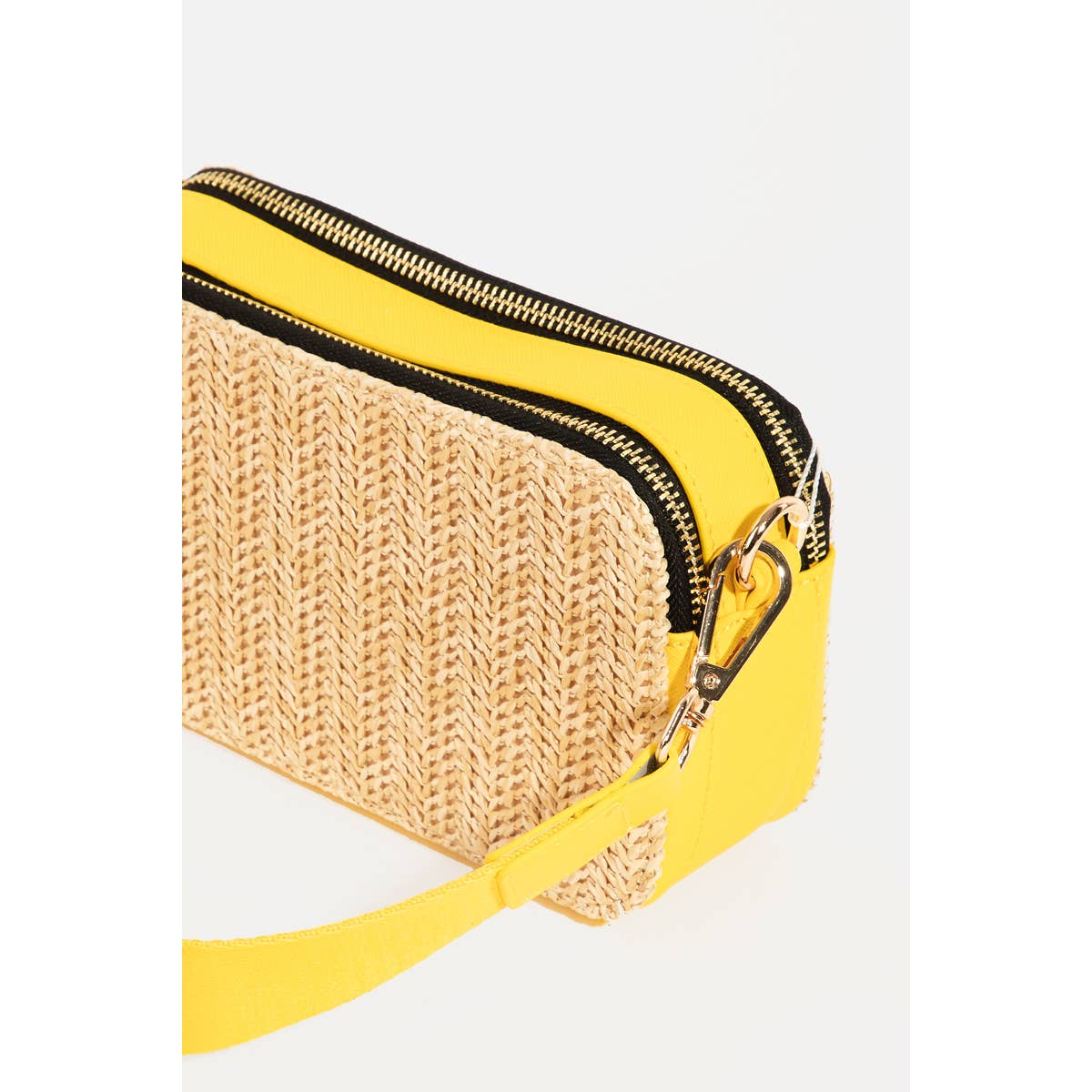 Rectangle Crossbody Straw Bag