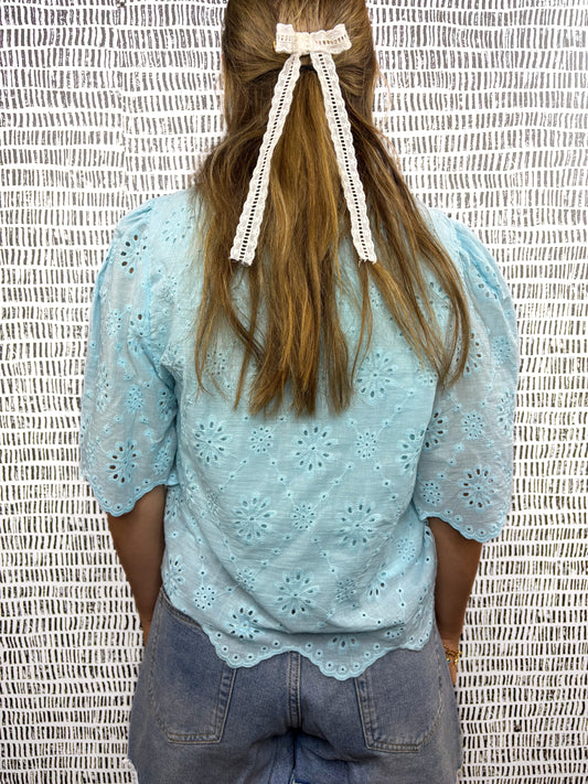 Kora Eyelet Boho Blouse