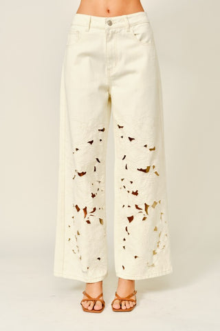 Savannah Floral Cutout Pants