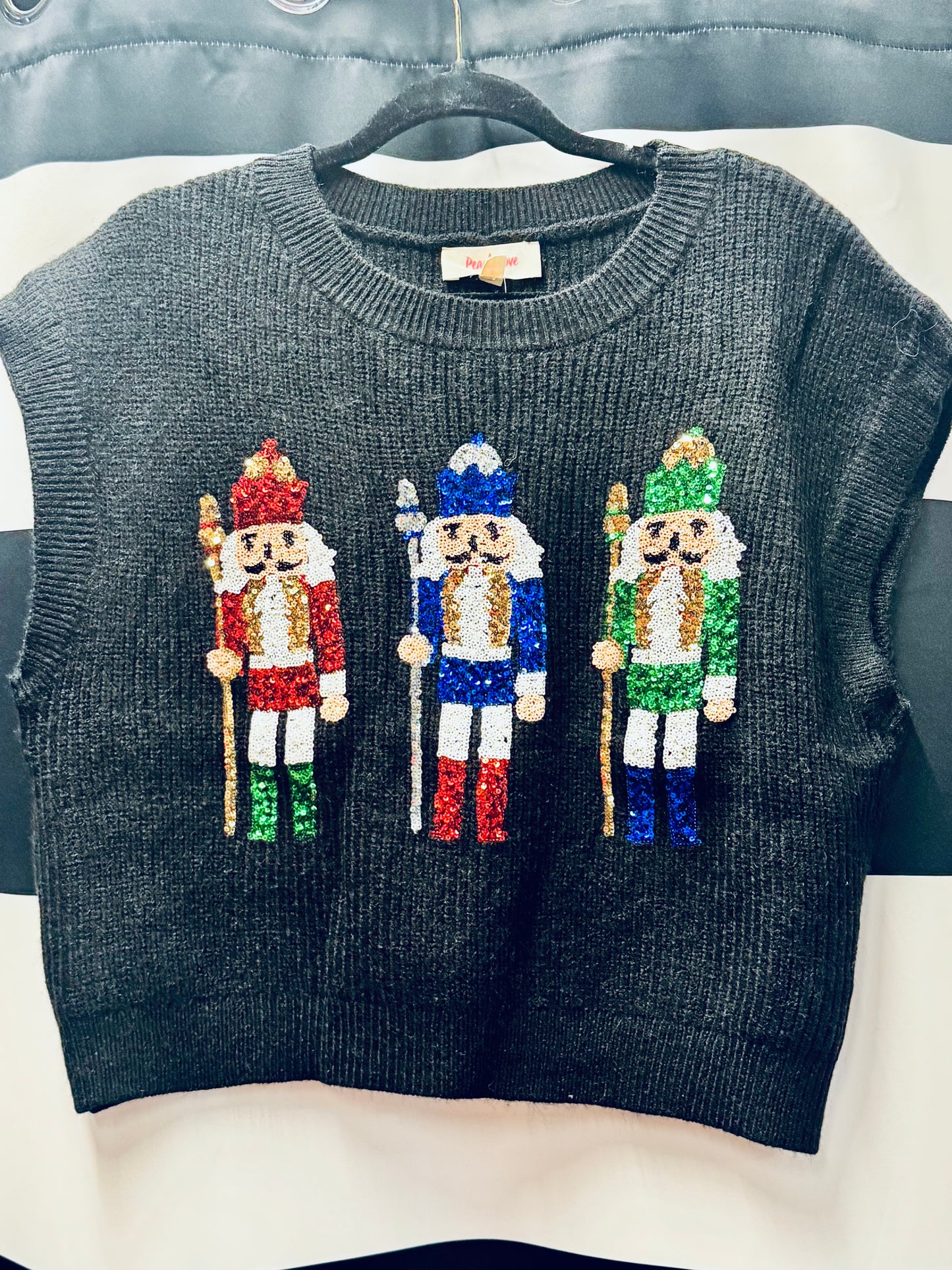 Toy Soldiers Sequins Sweater Vest