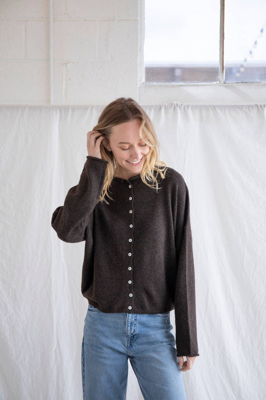 Abby Rose Chocolate Piper Cardigan *Preorder Ships 10/30