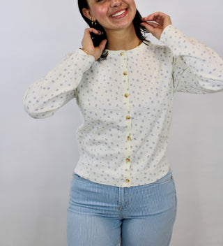 Eloise Floral Sweater Cardigan