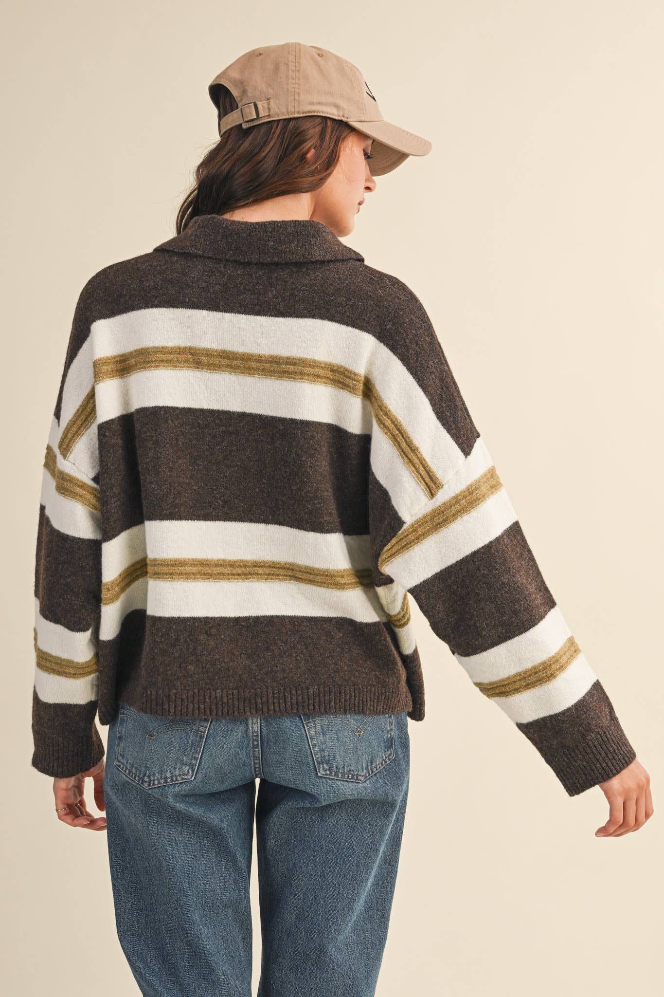 Striped  Rugby Sweater