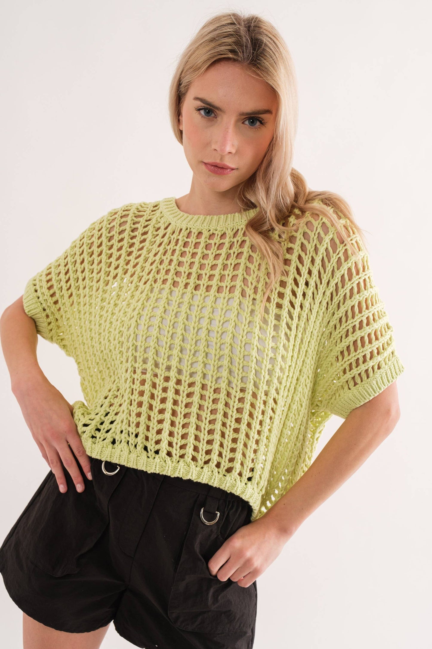 Claire Fishnet Sweater