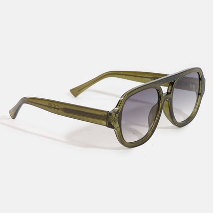 Thick Frame Aviator Sunglasses Set