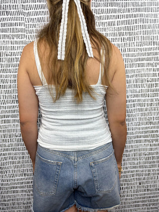 Claire Textured Scoop Neck Tank