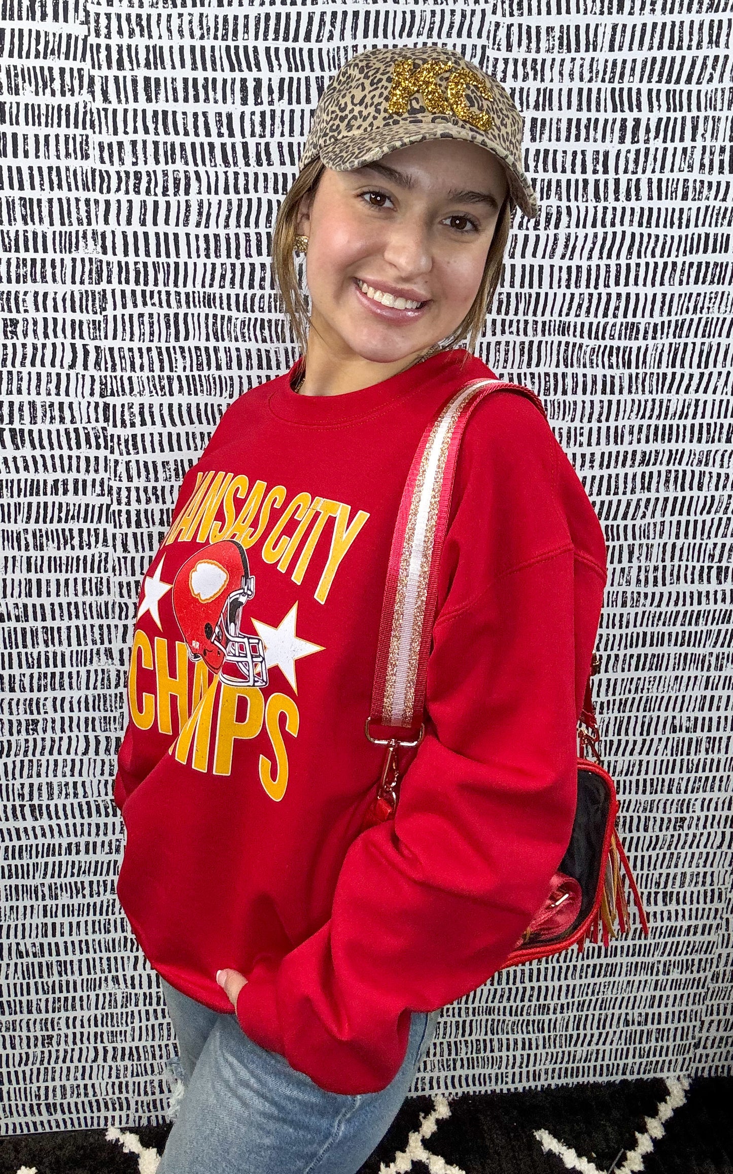 Stars Kansas City Champs Red Sweatshirt