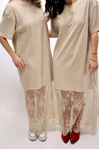 Chloe Casual Chic Lace Maxi Dress