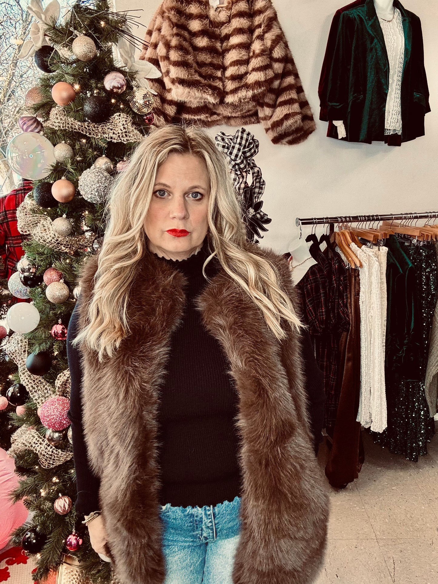 Darcy Faux Fur Vest