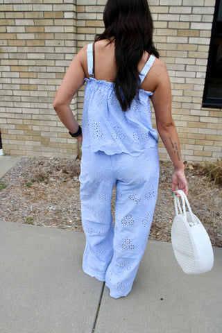 Sienna Striped Eyelet Tank