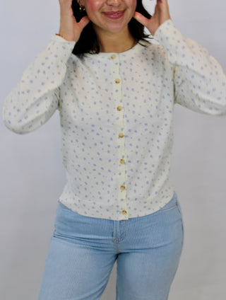 Eloise Floral Sweater Cardigan
