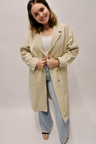 City Girl Polka Dot Trench