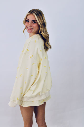 Going Bananas Round Neck Pullover
