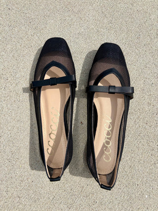 Florence Mesh Upper With A Bow Flat