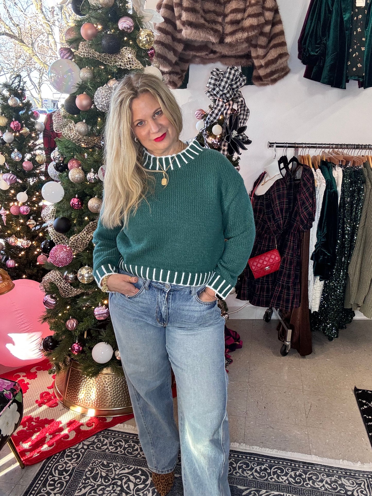 Clara Christmas Holiday Sweater