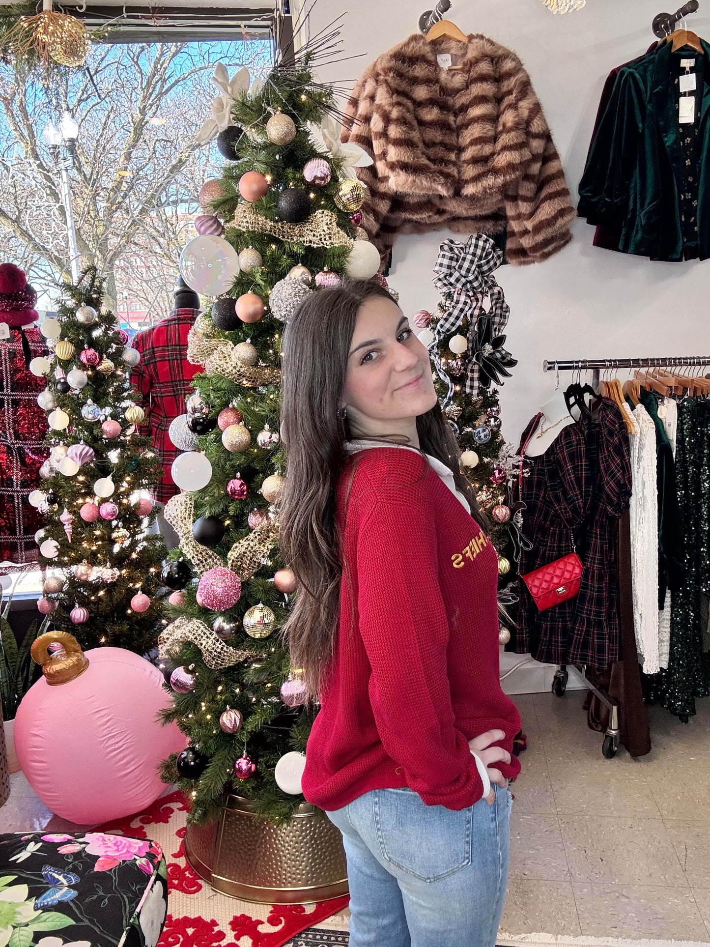 CUSTOM Chiefs Polo Sweater w/ Collar