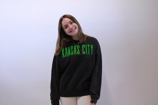 Green Kansas City Hi-low Hem Pullover