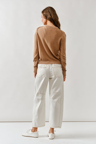 Allie Relaxed Fit Argyle Sweater Cardigan