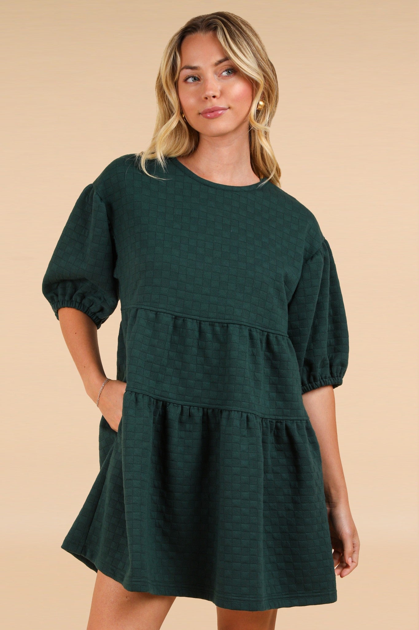 Puff Sleeve Babydoll Dress