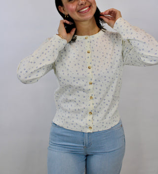 Eloise Floral Sweater Cardigan